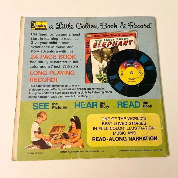 Vintage 1958 Rudolph The Red Nosed Reindeer Read Along Book Only No Record - Picture 11 of 12